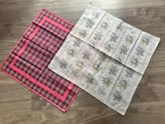 Burberry & Christian Dior ハンカチセット