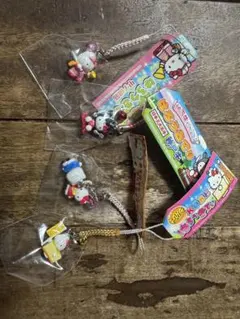ハローキティ 安全第一ストラップ ショートストラップ 新品未開封 2点