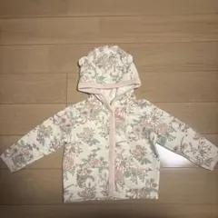 next baby 花柄フード付きアウター