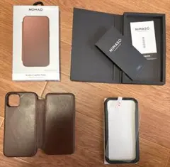 【iphone14】NOMAD レザーケース手帳型＆NIMASO ガラスフィルム