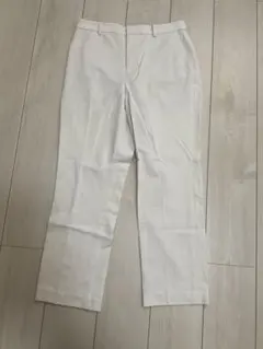 ユニクロ　タックワイドパンツ　ベージュ　M