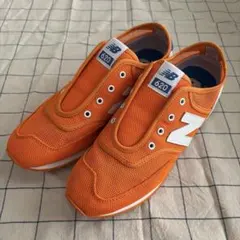 ニューバランス 620 メッシュ スニーカー オレンジ/スリッポン