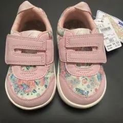 【新品未使用】イフミー CALIN 水彩花柄 ifme スニーカー　14.5cm