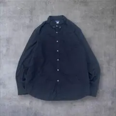 【US輸入】アメリカ古着メンズBD長袖シャツアメカジブラックXXL USA