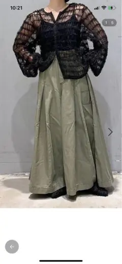 ニコアンド　チュールカーディガン　ブラック新品Ｍサイズ