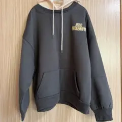 グレー フード付き パーカー