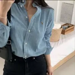 【極美品✨】ポロラルフローレン デニムシャツ XS