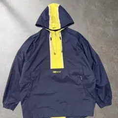 90s NIKE ハーフジップ フーデッド ナイロンジャケット アノラック