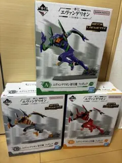 一番くじエヴァンゲリオンA,B,C賞 初号機 2号機 零号機 フィギュアセット