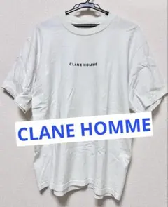 CLANE HOMME ロゴTシャツ ホワイト