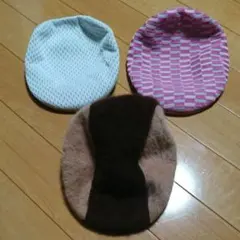 カンゴール KANGOL ハンチング セット M 中古 ピンク 白 ファー 美品