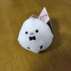 ボウタイ付きシマエナガぬいぐるみマスコット新品タグ付き