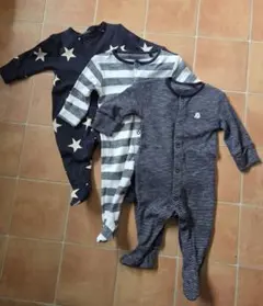 nextbaby　ロンパース3枚セット 星柄・ストライプ