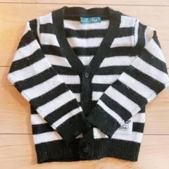 ベビー服 ベビー ニット カーディガン ボーダー