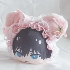 ヘッドドレス おまんじゅう ちびぐるみ ブルーロック ぱぺっと 猫耳ピンク