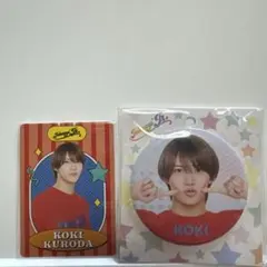 【新品未開封】 少年忍者 黒田光輝 プロフィールカード＆缶バッジ