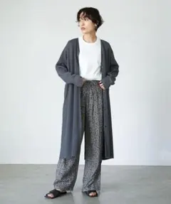 【アメリカンホリック】フロントボタン ロングカーディガン