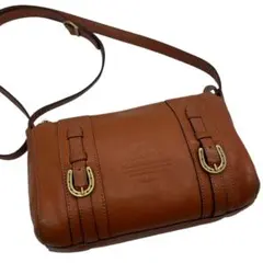 極美品　ダコタ　ショルダーバッグ　レザー　ベルト　ロゴ　Y2k　斜め掛け◎