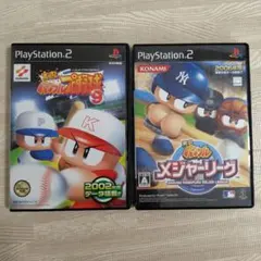 PS2ソフト 実況パワフルプロ野球9・実況パワフルメジャーリーグ セット