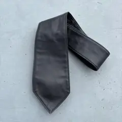 5351 Pour Les Homme レザーネクタイ モード ブラック