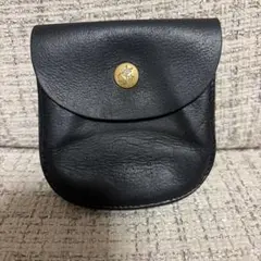 イルビゾンテ　蹄型　二つ折り財布　ブラック