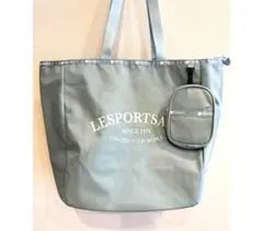 LESPORTSAC レスポートサック トートバッグ タグ付き 水色 ポーチ付き