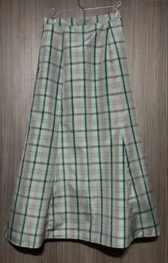 chocolatesチェック柄フレアスカート