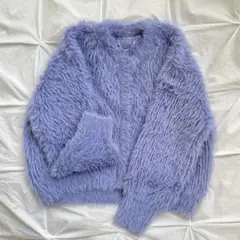 【未使用】GU フェザーヤーンクロップドカーディガン(長袖)