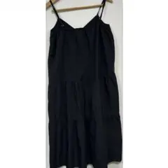 【即購入OK 匿名配送】ティアードワンピース ブラック