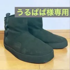 【美品】THE NORTH FACEブラック スエード ショートブーツ25 cm