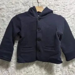 ラルフローレン　フード付きアウター　ネイビー　80cm