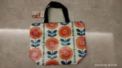 昭和レトロな花柄❁保冷トートバッグ　タグ付き