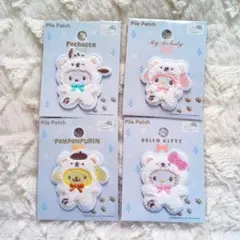 サンリオふわふわスノーワッペン 4個