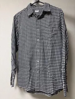 ユニクロ　UNIQLO チェック柄 長袖シャツ Sサイズ