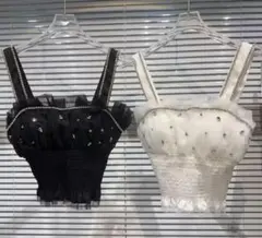 ラメ キャミソール 韓国 ワンホン アリエク ソニョナラ