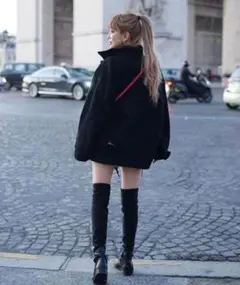 MIRROR9 ブラックダメージデニムジャケット 刺繍