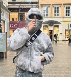 【希少sサイズ‼️】Mertra ninjaフリースジャケット　ドローコード