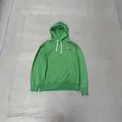 The north face 緑　ロゴ　プルオーバーパーカー　スウェット　メンズ