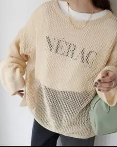 【Discoat】メッシュプルオーバー アイボリー