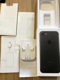 Apple iPhone 7 (ブラック, 128GB)空箱（イヤホン付）