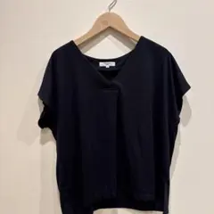 NATURAL BEAUTY BASIC ネイビー カットソー　M