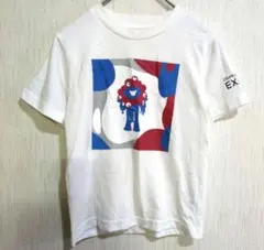 エキスポ プリント Ｔシャツ クルーネック 半袖 120 白 綿ポリ お出かけのサムネイル