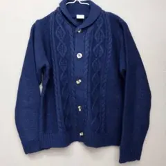 ☆新品☆130☆女の子☆カーディガン☆ニット☆ネイビー☆ニットカーディガン☆