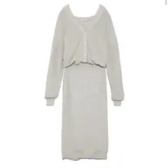 emmi ウォッシャブル2wayニットワンピース