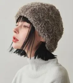 スティーブンアラン　ボア　ニット帽