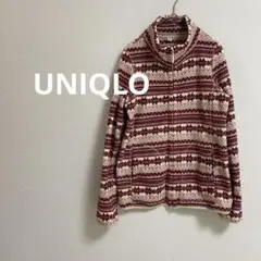 【UNIQLO／ユニクロ】ノルディック柄フリースジャケット Mサイズ