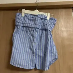 ZARA ストライプ柄 ベアトップ チューブトップXS