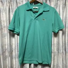 LACOSTE ポロシャツ M メンズ 古着 グリーン