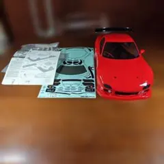 タミヤ RX-7 赤塗装済みボディのみ（作成途中のもの）