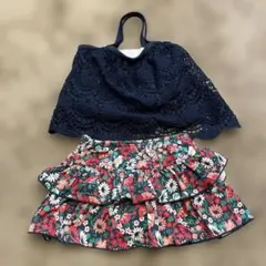 女の子用セパレート水着 100cm